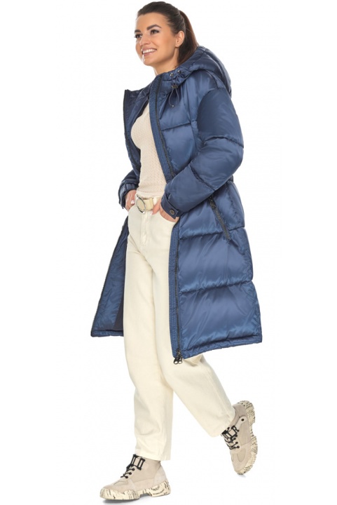 Куртка женская зимняя сапфирового цвета модель 57240 Braggart "Angel's Fluff" фото 1