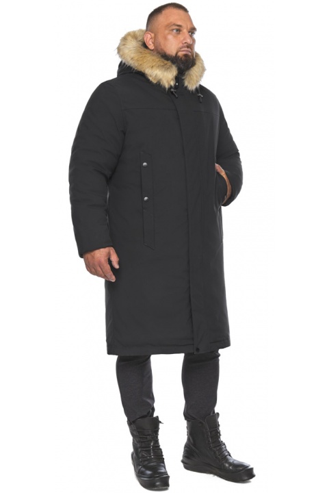 Куртка міська чоловіча зимова чорна модель 58013 Braggart "Arctic" фото 1