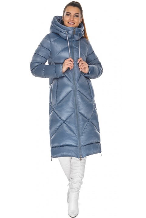 Зимняя женская утеплённая курточка цвет маренго модель 51675 Braggart "Angel's Fluff" фото 1