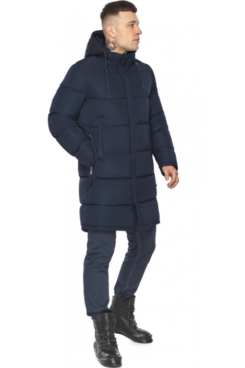 Комфортная синяя зимняя куртка для мужчин модель 49609 Braggart "Dress Code" фото 1