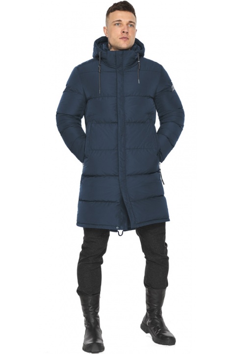 Комфортна синя зимова куртка для чоловіків модель 49609 Braggart "Dress Code" фото 1