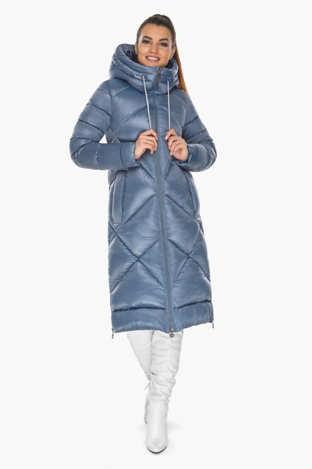 Зимова жіноча утеплена курточка колір маренго модель 51675 Braggart "Angel's Fluff" фото 3