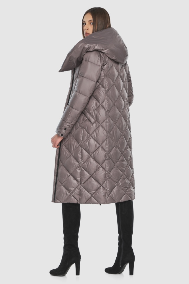 Женская осенняя пудровая куртка в минималистичном стиле модель 60074  фото 8