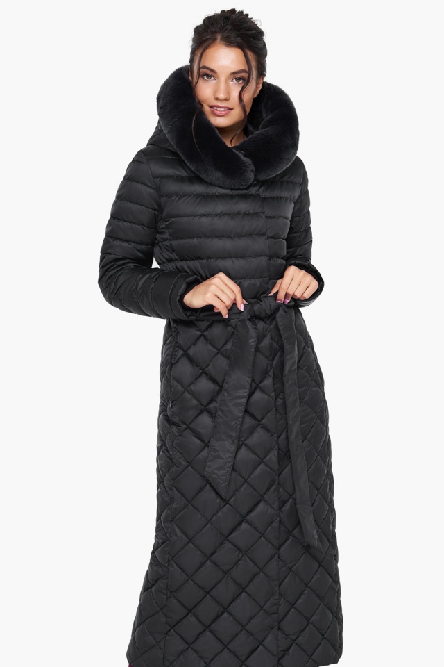 Женская зимняя куртка непромокаемая цвет черный модель 31012 Braggart "Angel's Fluff" фото 4