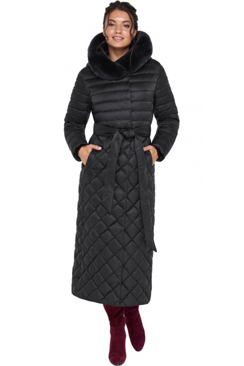 Женская зимняя куртка непромокаемая цвет черный модель 31012 Braggart "Angel's Fluff" фото 1