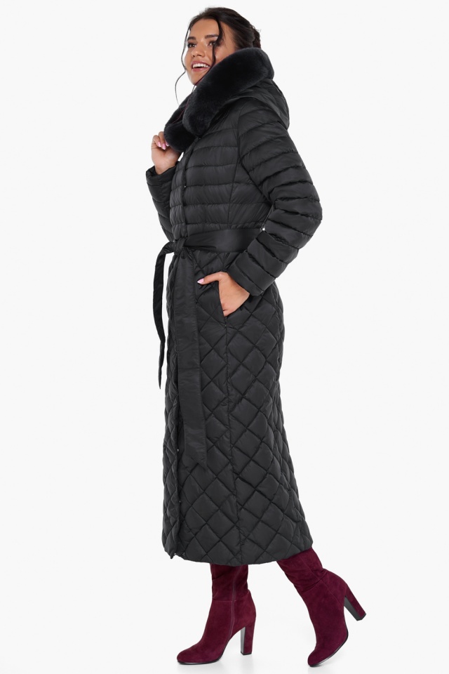 Женская зимняя куртка непромокаемая цвет черный модель 31012 Braggart "Angel's Fluff" фото 5